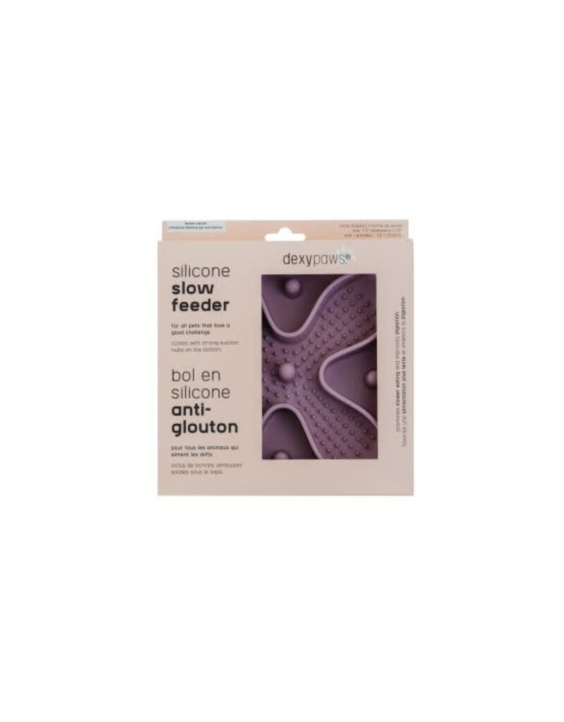 Dexypaws Dexypaws, tapis de léchage en silicone cercle rose poudré