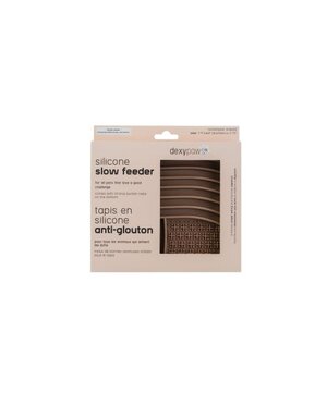 Dexypaws Dexypaws, tapis de léchage en silicone carré, affogato