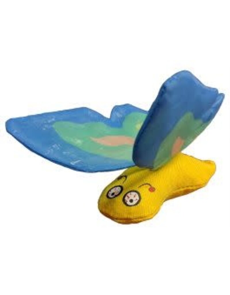 Ducky world Ducky world papillon bleu jouet d'herbe a chat