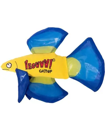 Ducky world Ducky world jouet herbe à chat poisson betta bleu