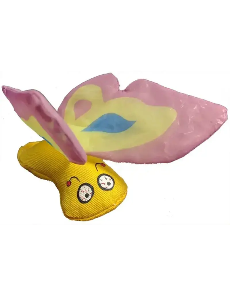 Ducky world Ducky world papillon mauve jouet d'herbe a chat