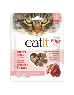 Catit Catit gâteries séchées à froid foie de boeuf, porc, agneau 28.4 g
