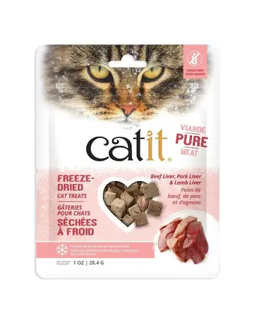 Catit Catit gâteries séchées à froid foie de boeuf, porc, agneau 28.4 g