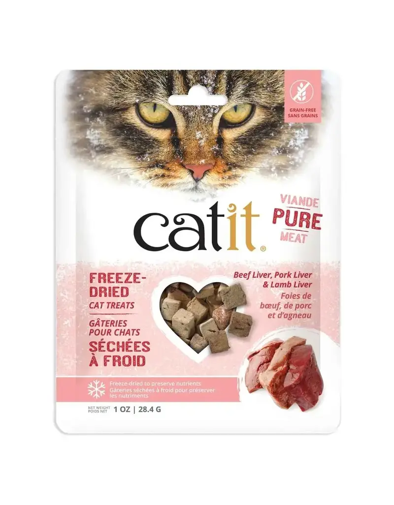 Catit Catit gâteries séchées à froid foie de boeuf, porc, agneau 28.4 g