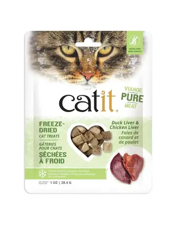 Catit Catit gâteries séchées à froid foie de canard et poulet 28.4 g