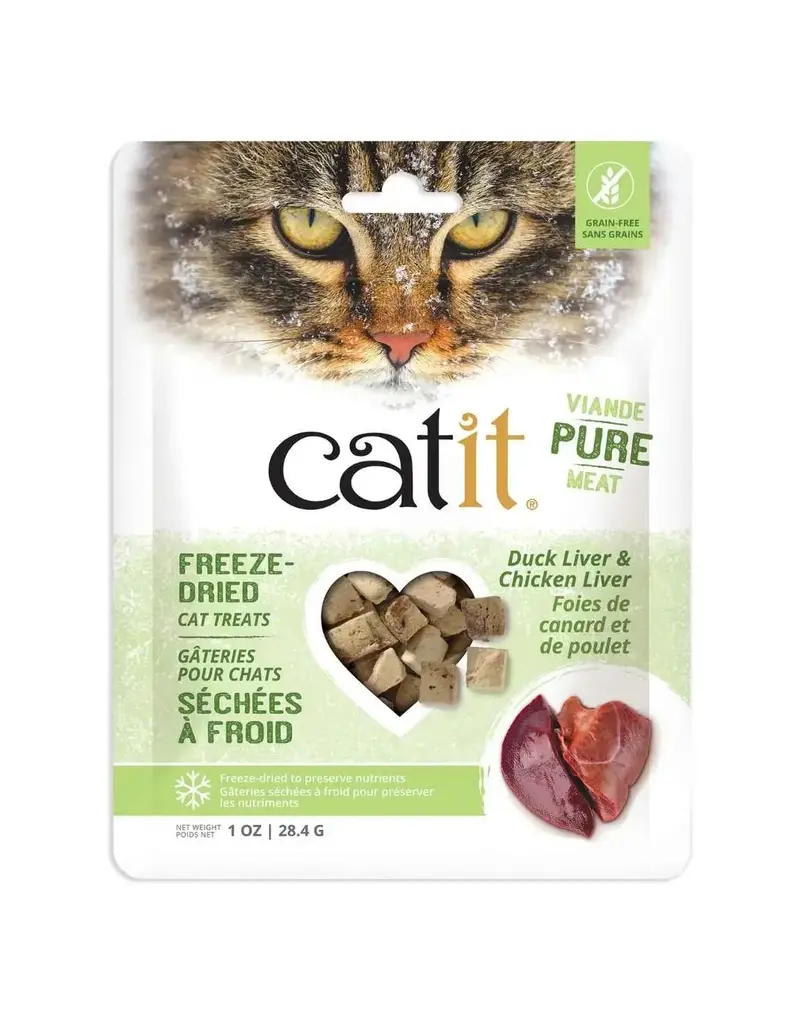 Catit Catit gâteries séchées à froid foie de canard et poulet 28.4 g