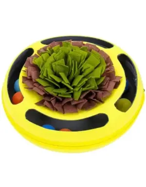 Injoya Injoya tapis à renifler interactif pour chat jaune
