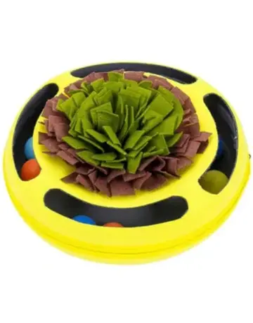 Injoya Injoya tapis à renifler interactif pour chat jaune