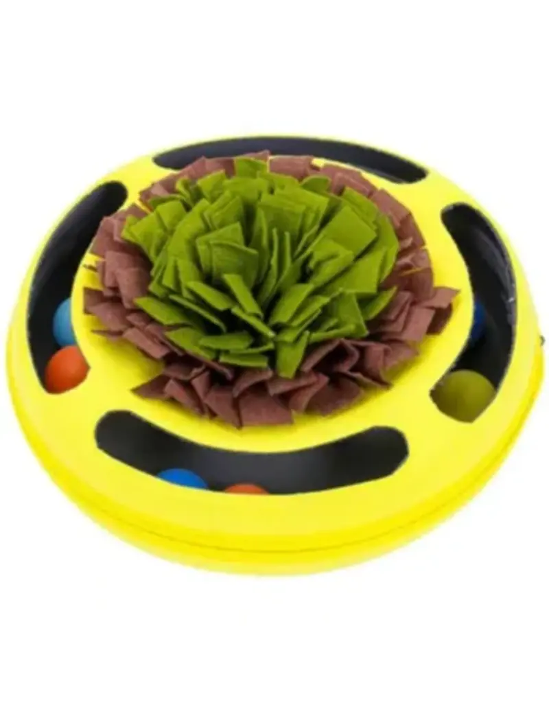 Injoya Injoya tapis à renifler interactif pour chat jaune