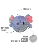 Foufit Foufit balle duveteuse Axolotl mauve grande