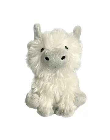 Foufit Foufit peluche vache Highland blanche petite