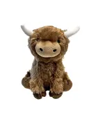 Foufit Foufit peluche vache Highland brune grande