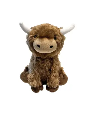Foufit Foufit peluche vache Highland brune grande