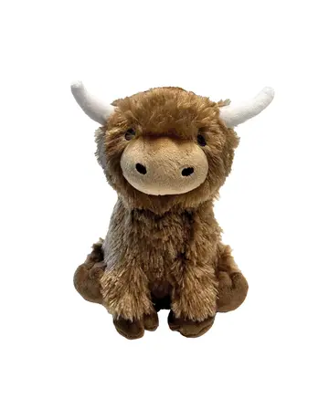 Foufit Foufit peluche vache Highland brune grande