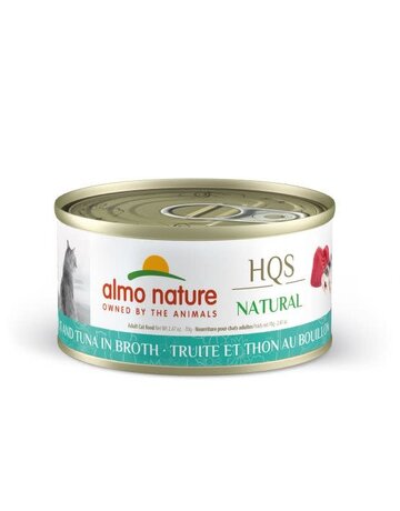 Almo Nature Almo nature HQS conserve chat truite et thon au bouillon (24) 70gr