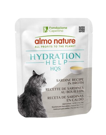 Almo Nature Almo nature HQS hydratation recette de sardine (2x12) 50g