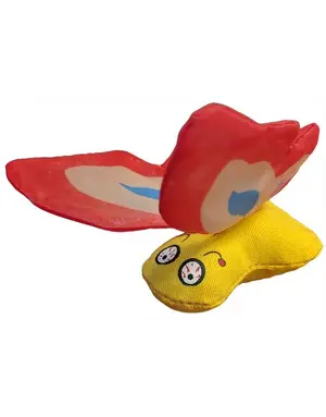 Ducky world Ducky world papillon rouge jouet d'herbe a chat