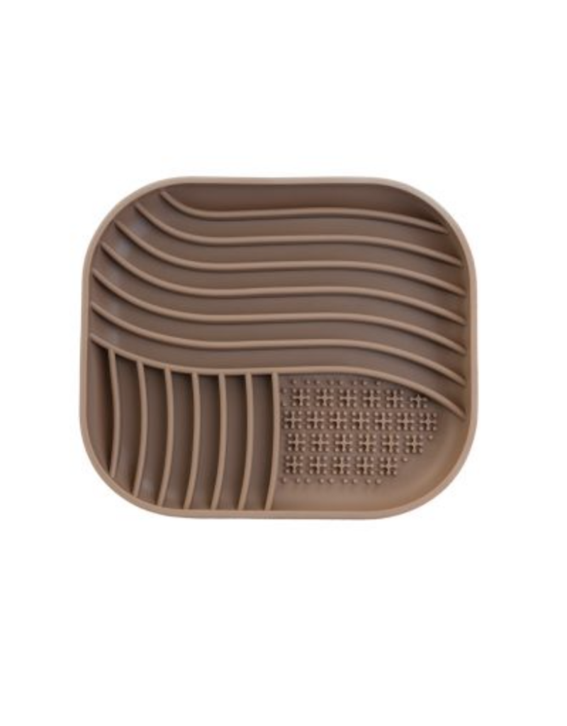 Dexypaws Dexypaws, tapis de léchage en silicone carré, affogato