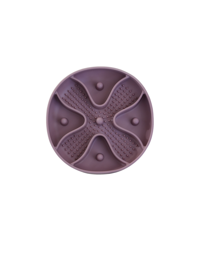 Dexypaws Dexypaws, tapis de léchage en silicone cercle rose poudré