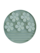 Dexypaws Dexypaws, tapis de léchage en silicone fleur vert sauge