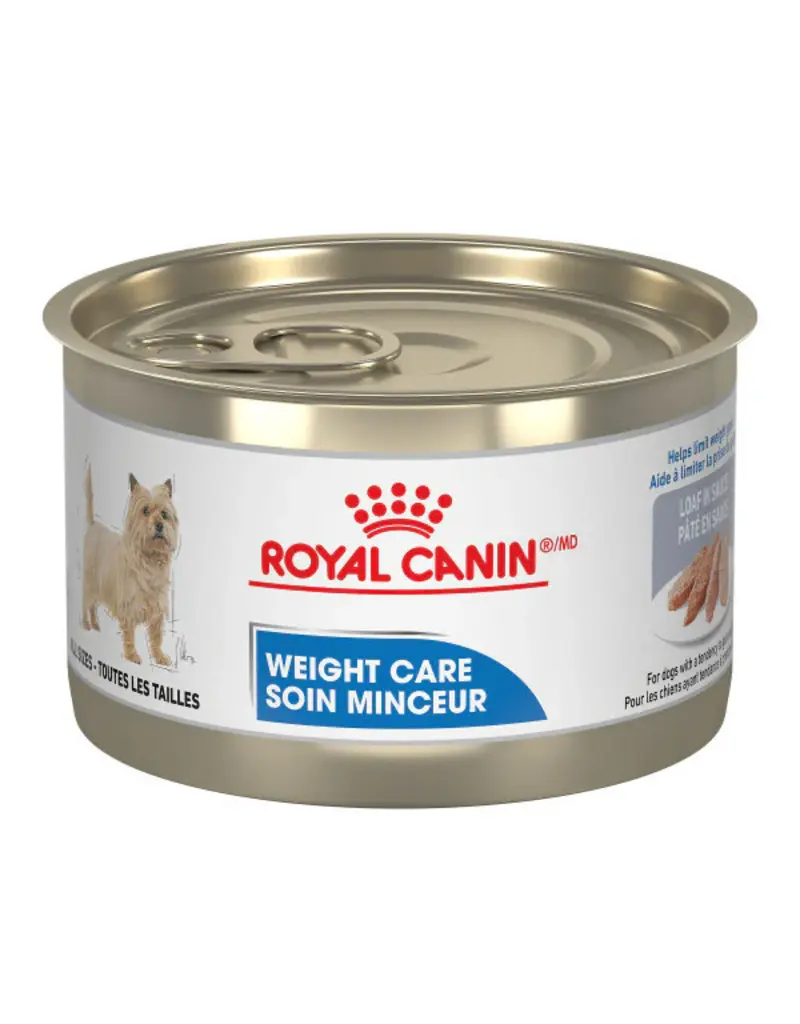 Royal canin conserve soin minceur chien 150g.