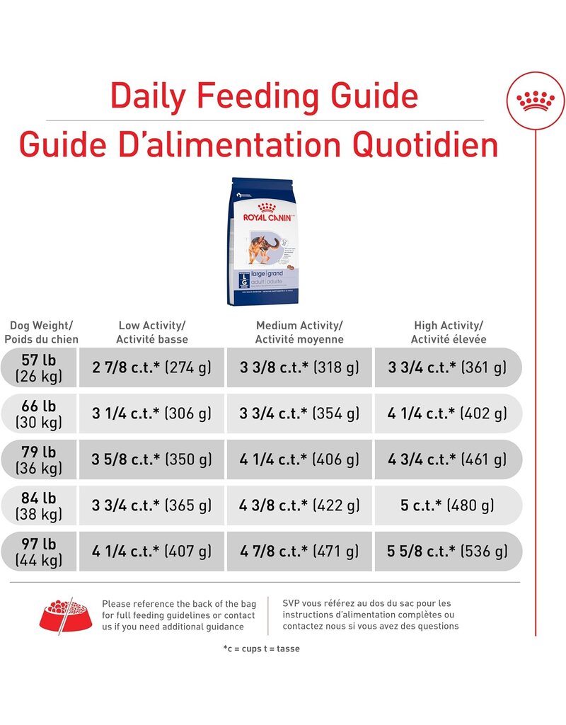 Royal Canin Royal Canin grand chien adulte 4 lb