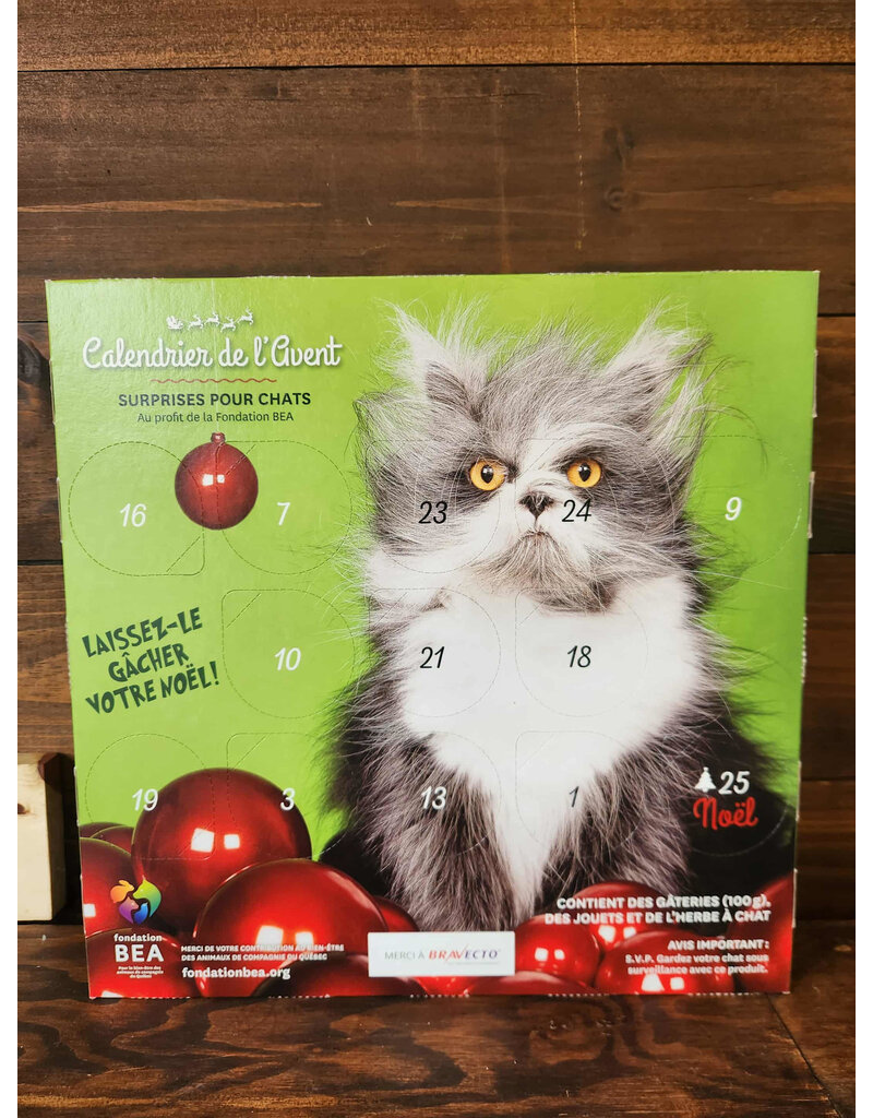 BEA Fondation BEA calendrier de l'Avent pour chats GRINCH 2025