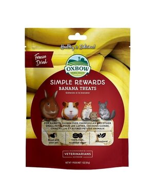 Oxbow Oxbow simple rewards gâteries à la banane (1 oz)