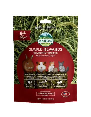 Oxbow Oxbow simple rewards gâteries foin thimothy (1.4oz)