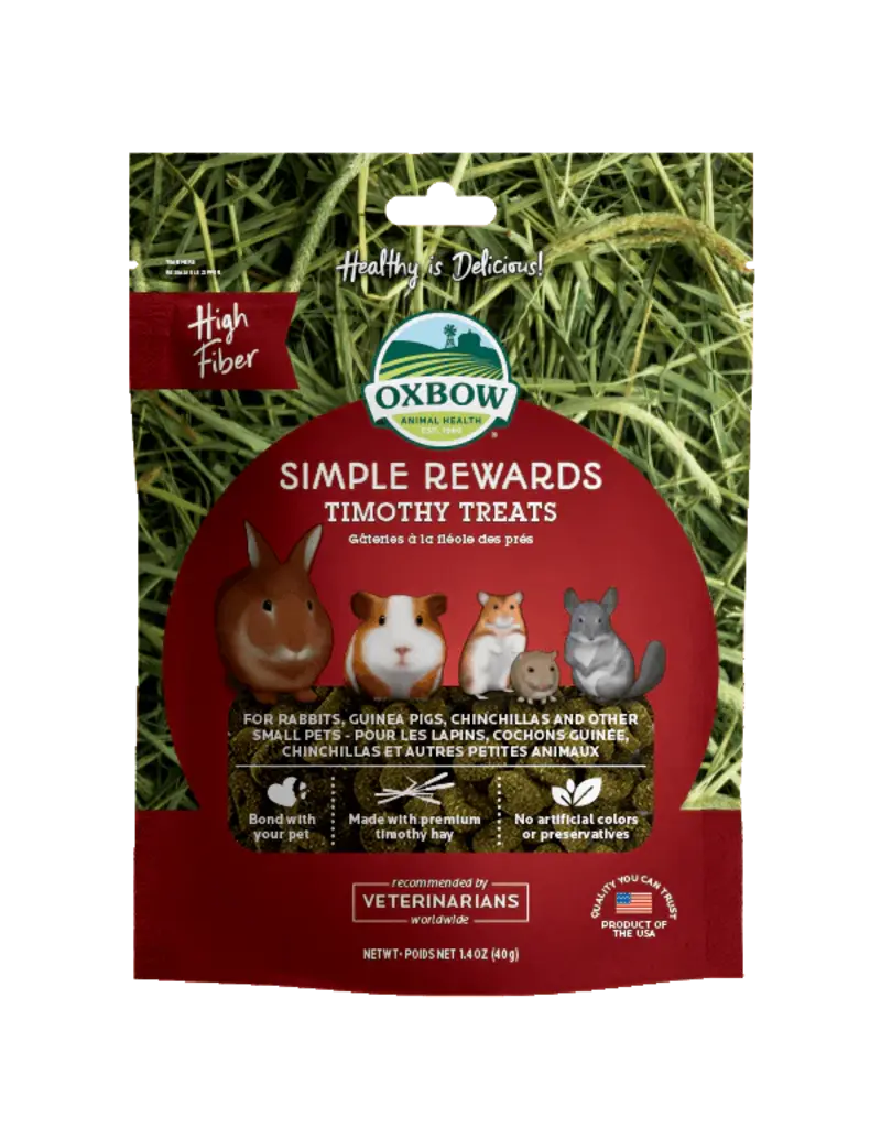 Oxbow Oxbow simple rewards gâteries foin thimothy (1.4oz)