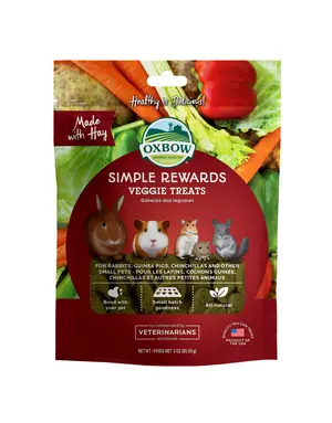 Oxbow Oxbow simple rewards gâteries cuites aux  légumes