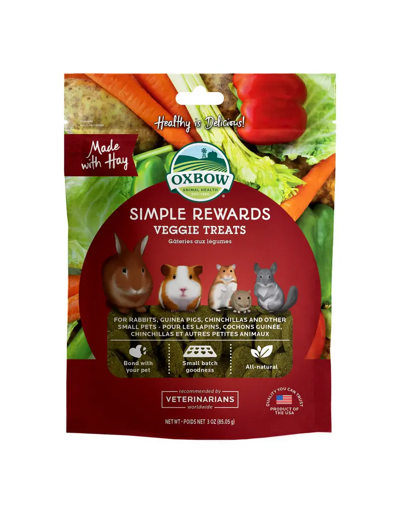 Oxbow Oxbow simple rewards gâteries cuites aux  légumes