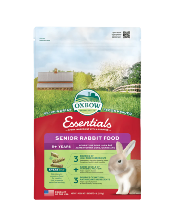 Oxbow Oxbow nourriture pour lapin âgé 5 ans et + 4lbs (8)