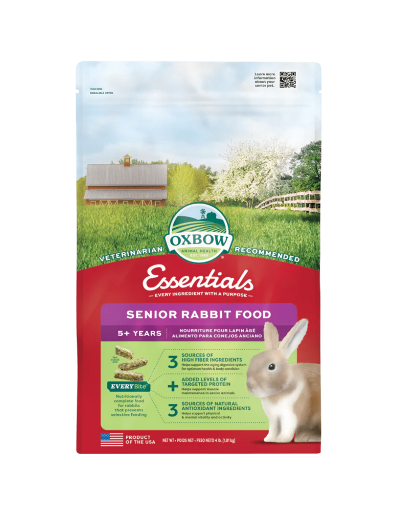 Oxbow Oxbow nourriture pour lapin âgé 5 ans et + 4lbs (8)