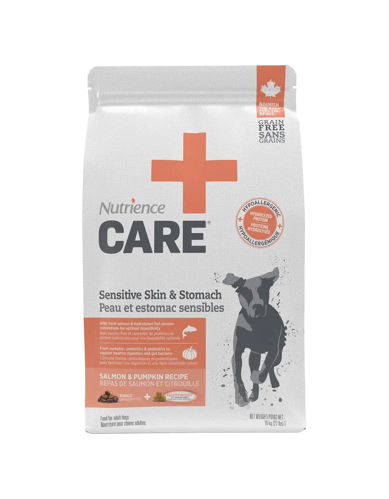 Nutrience Nutrience care+ chien peau et estomac sensible 22lb