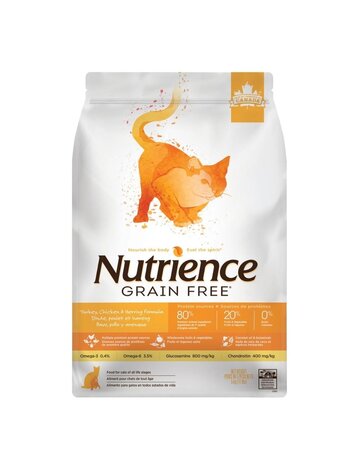 Nutrience Nutrience sans grains chat dinde, poulet et hareng 5.5lb (4)