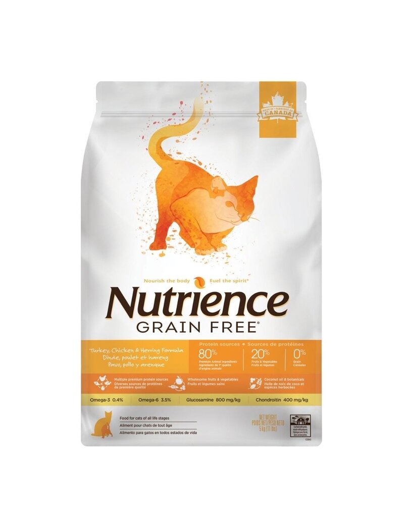 Nutrience Nutrience sans grains chat dinde, poulet et hareng 5.5lb (4)