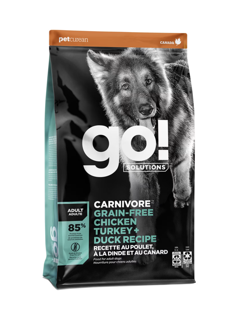 Go Solution Go! solution sans grains chien poulet, dinde, canard 22lbs -