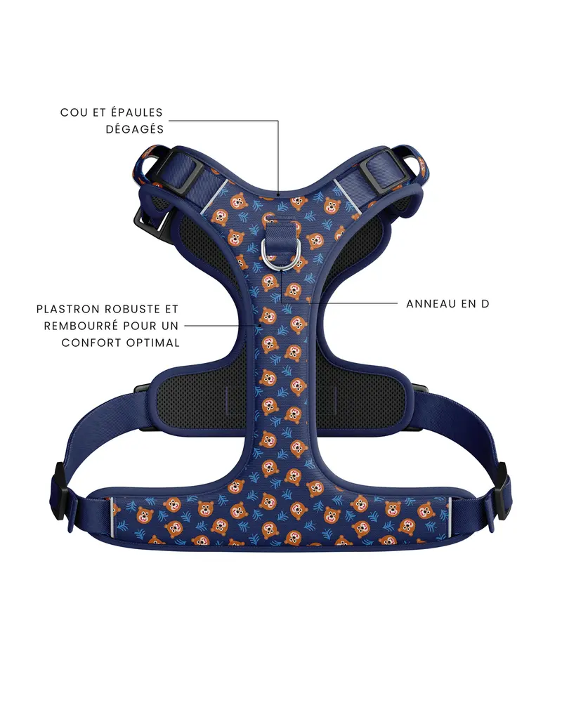 Tella & Stella Tella & Stella harnais avec poigné - willy le grizzly