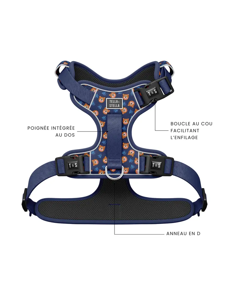 Tella & Stella Tella & Stella harnais avec poigné - willy le grizzly