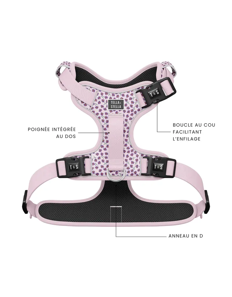 Tella & Stella Tella & Stella harnais avec poigné - violette