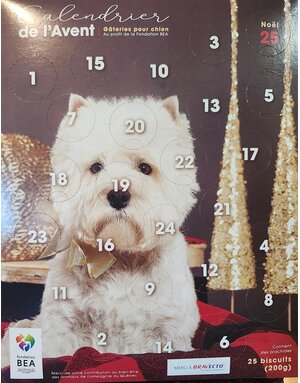 BEA Fondation BEA, calendrier de l'Avent pour chien TERRIER BLANC