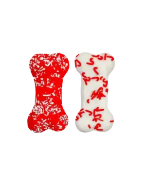 Bosco & Roxy's Bosco and Roxy's Os de Noel à la menthe (rouge et blanc)