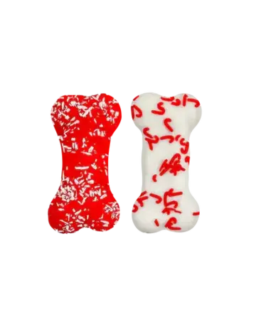 Bosco & Roxy's Bosco and Roxy's Os de Noel à la menthe (rouge et blanc)