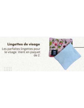 Lingettes de visage/animaux NIVI