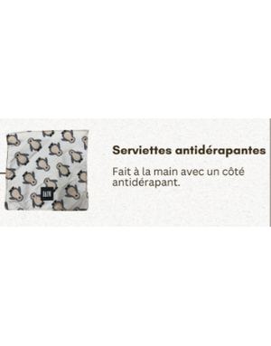 Serviettes antidérapantes NIVI