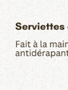 Serviettes antidérapantes NIVI