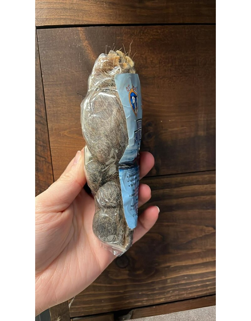 QT dog QT cheek roll  de buffle d'eau avec poils 6'' (12)