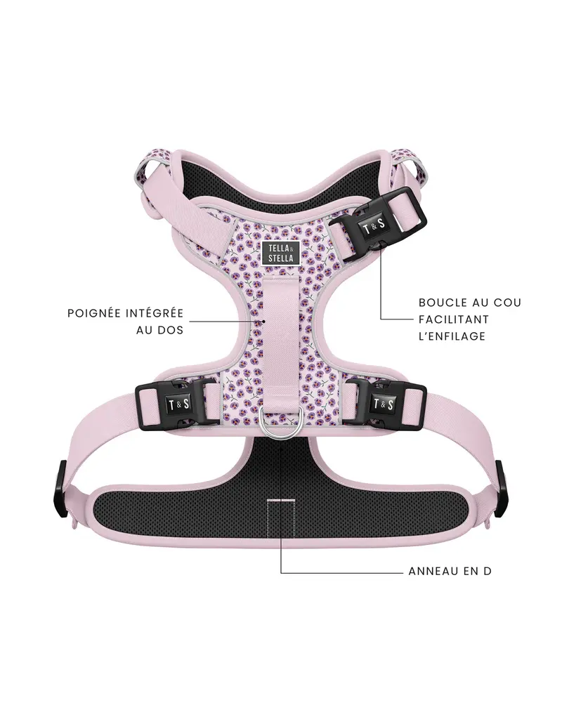 Tella & Stella Tella & Stella harnais avec poigné - violet petit