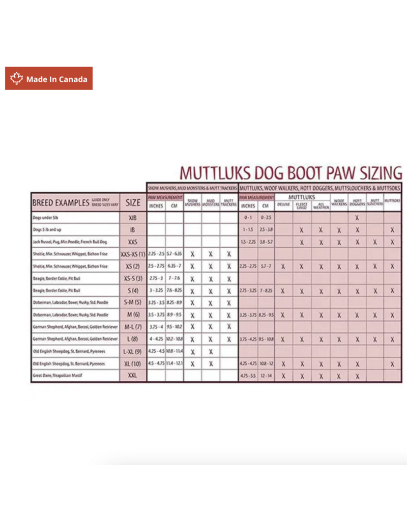 muttluks Muttslouchers noir/gris grand.